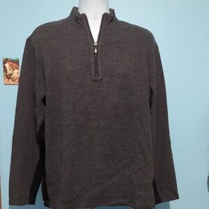 Roundtree & Yorke Charcoal Zip-Up Sweater